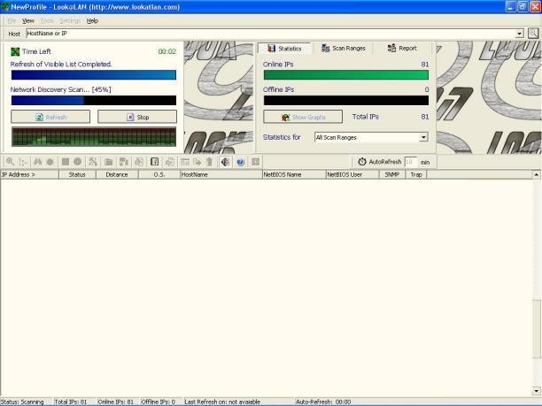 Look@LAN Network Monitor 2.5 build 35