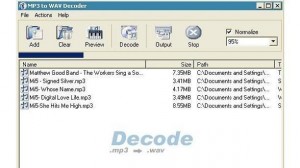 MP3 to WAV Decoder 2.5