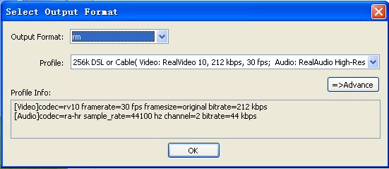 AVI/MPEG/RM/WMV Splitter