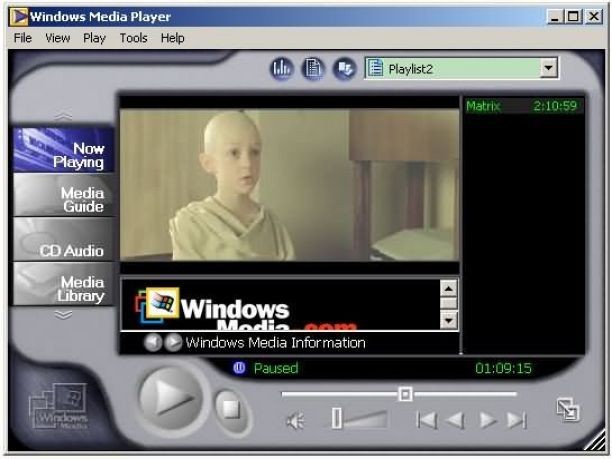 Windows Media Player Ekran Görüntüsü