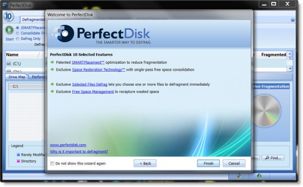 PerfectDisk Ekran Görüntüsü