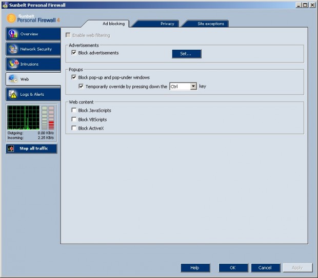 Sunbelt Kerio Personal Firewall