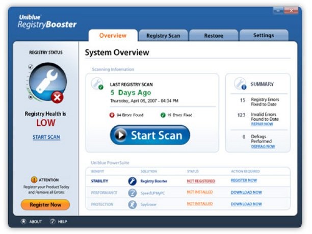 Registry Booster 2.0.1107