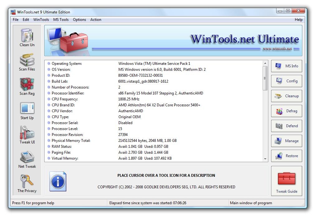 free WinTools net Premium 23.7.1