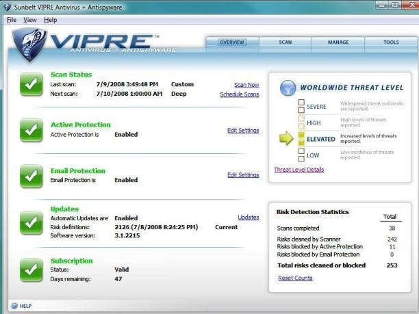 Vipre Antivirus + Antispyware 3.1.2315