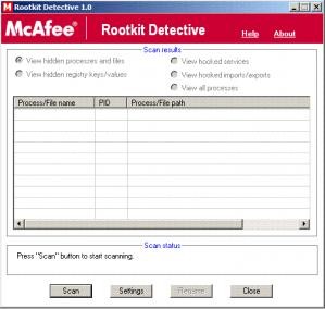 McAfee Rootkit Detective