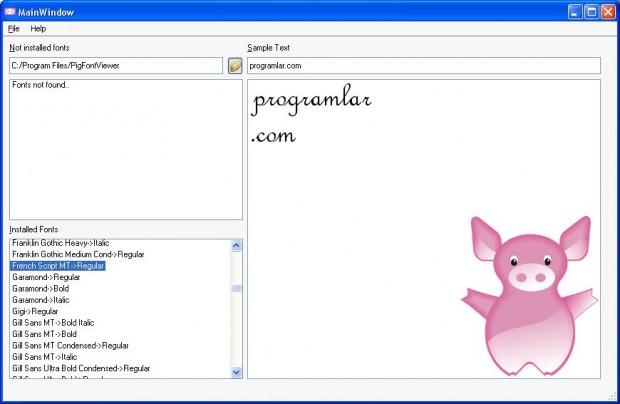PigFontViewer