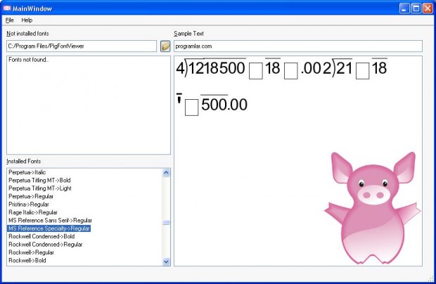PigFontViewer