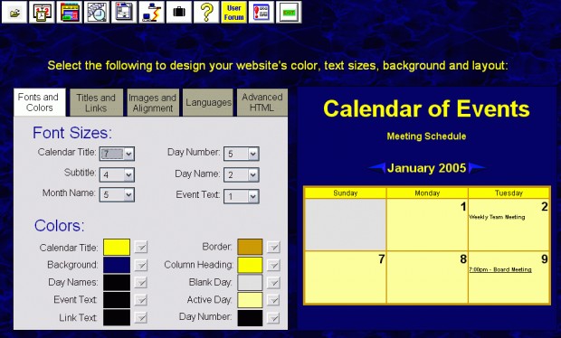 The Best HTML Web Calendar Creator