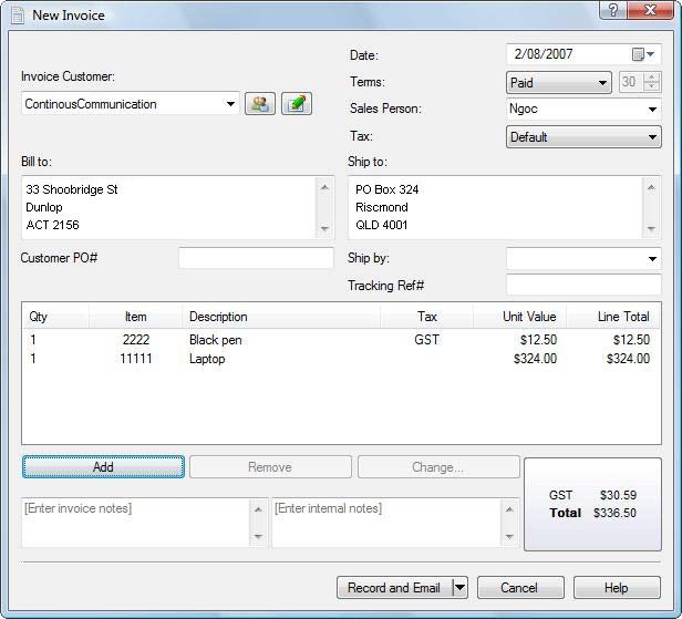 express invoice invoicing software for windows