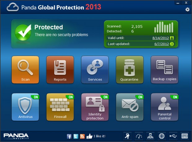 Panda Global Protection Ekran Goruntusu