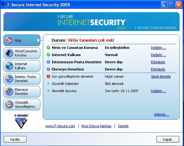 F-Secure Internet Security [Türkçe]