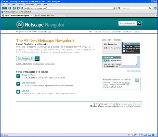 download netscape navigator 9