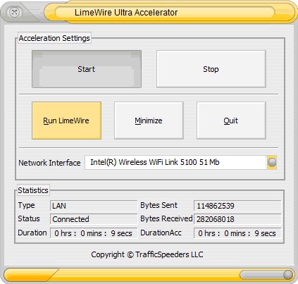 LimeWire Accelerator