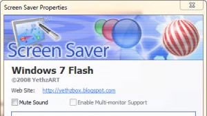 Win7 Flash Screensaver