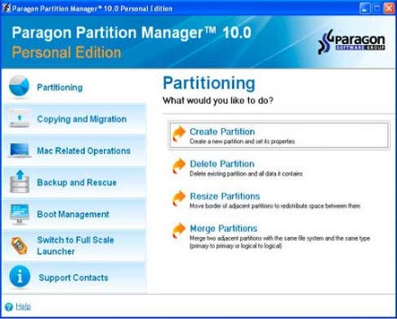 Paragon Partition Manager Personal