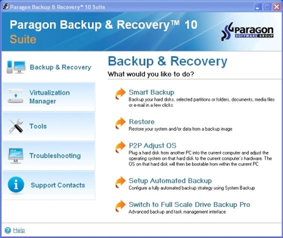 Paragon Backup