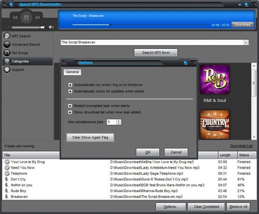 Speed MP3 Downloader Ekran Görüntüsü