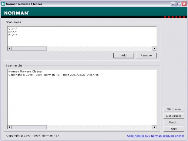 Norman Malware Cleaner