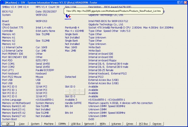 System Information Viewer Ekran Görüntüsü