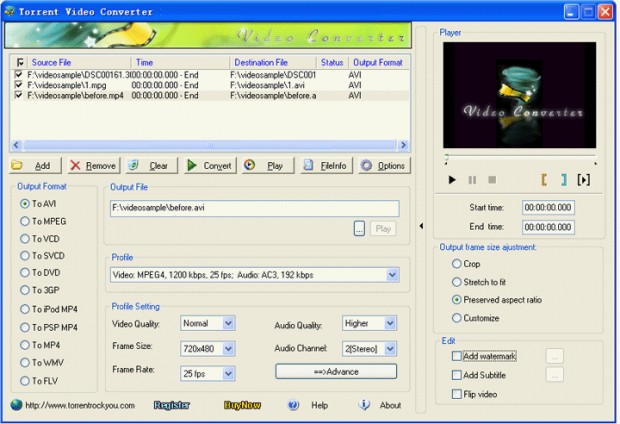 Torrent Video Converter