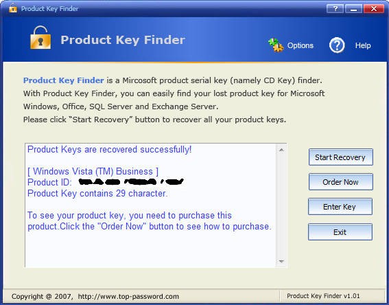 Product Key Finder