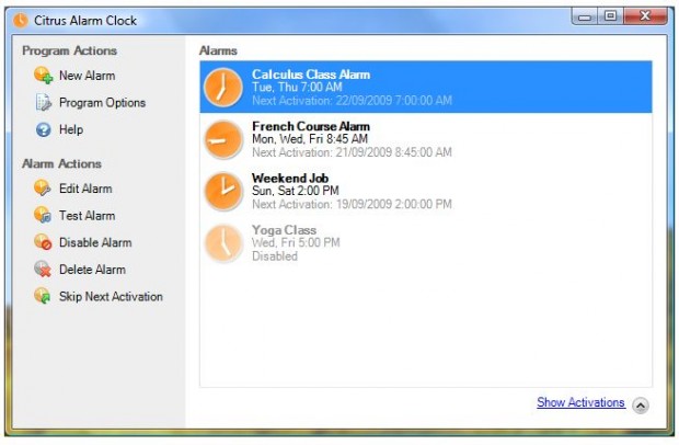 Citrus Alarm Clock