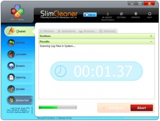 SlimCleaner Ekran Görüntüsü SlimCleaner Ekran Görüntüsü