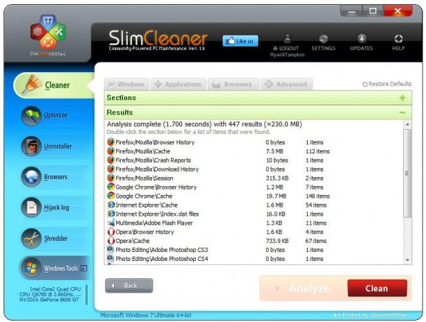 SlimCleaner Ekran Görüntüsü SlimCleaner Ekran Görüntüsü