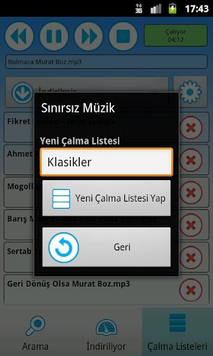 Sınırsız Müzik Ekran Görüntüsü