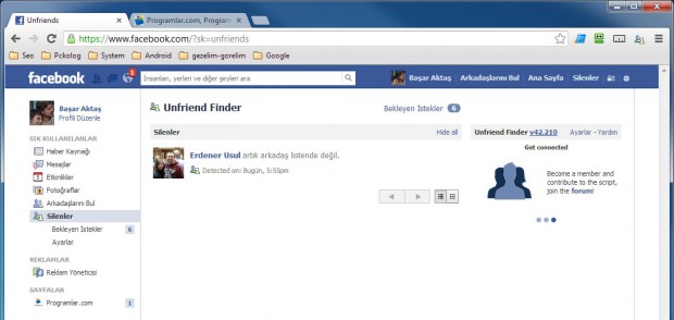 Unfriend Finder Ekran Goruntusu 1