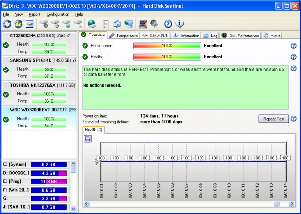 Harddisk Sentinel