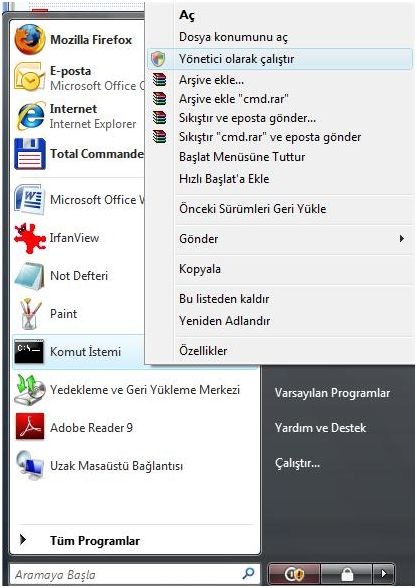 urun kodu degistirme vista