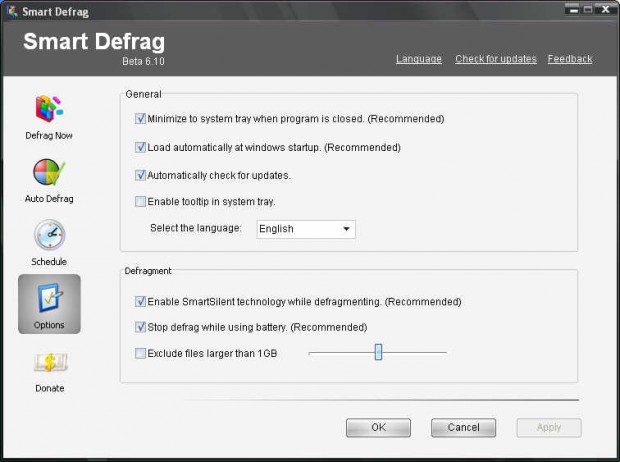 Kur ve Unut; IObit SmartDefrag Beta 6.10