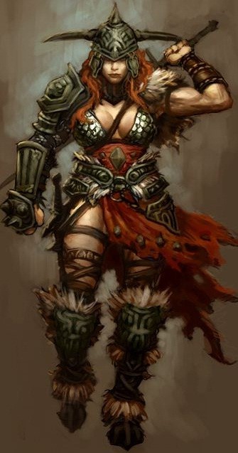 Diablo 3\\\ ün kadın barbar karakterinin oyun içi görüntüsü yayımlandı
