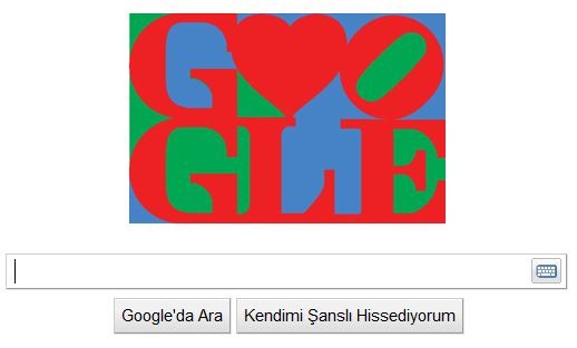 Google da sevgililer gününü kutluyor