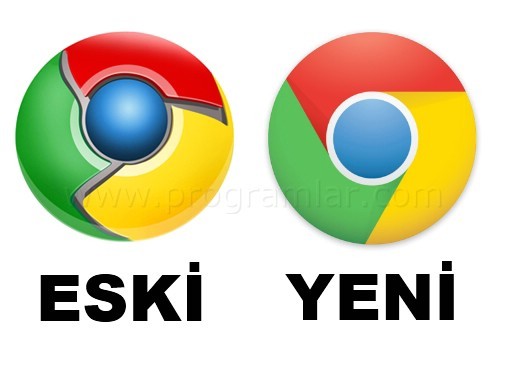 Chrome  un logosu değişiyor